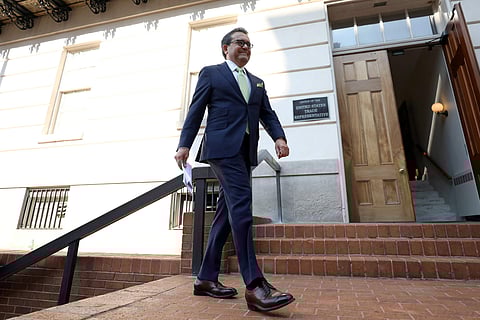 Mexico's Economy Minister Ildefonso Guajardo arrives at the U.S. Trade Representative's office in Washington. (File photo | Reuters)