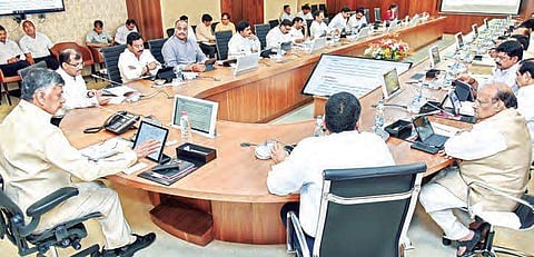 Cabinet meeting underway at Velagapudi, near Vijayawada, on Thursday