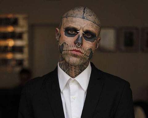 'Zombie Boy' Rick Genest. (Photo | Twitter)