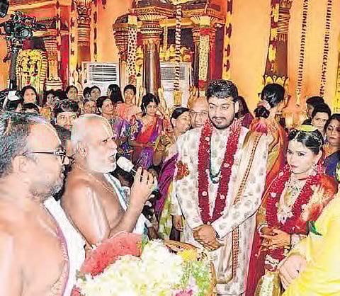 Tourism Minister Bhuma Akhila Priya married Bhargav Ram at Allagadda in Kurnool on Wednesday | Express