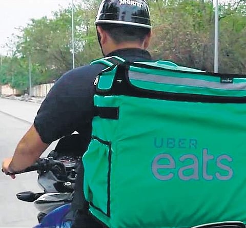 Uber Eats delivery. (File Photo)