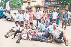 UCB customers stage sleep protest