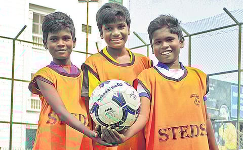 Kids play soccer. (Photo | EPS)