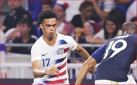 US defender Antonee Robinson (Photo | Twitter@Antonee_Jedi)