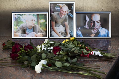 Russian journalists who were killed in the Central African Republic had been working on an investigation into Russian private military contractors and the mining industries there, their editor said Wednesday. (Photo | AP)