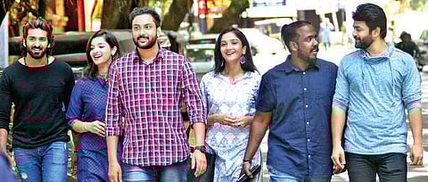 Lead actors of  the film Kinavalli