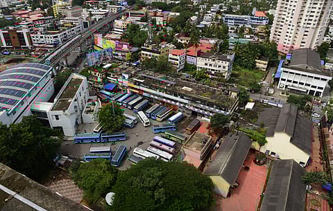 Kaloor bus station in Kochi. ( Photo | Albin Mathew/ EPS)