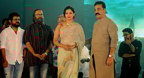 Actor Kamal Hassan and Actress Pooja Kumar coming for the promotion function of his film' Viswaroopam at Grant Hyath hotel in KOchi on Friday, August 3 2018. (EPS |A Sanesh)