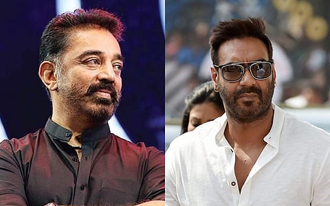 Kamal Haasan and Ajay Devgn. (Photo | EPS, PTI)