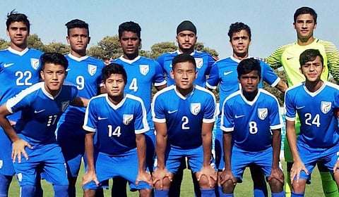 Indian U-16 football team. | Image Courtesy: @IndianFootball