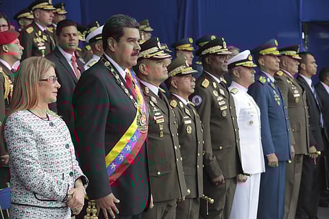 Venezuela's government says several explosions heard at a military event were an attempted attack on President Maduro. Information Minister Jorge Rodriguez said in a live broadcast that several drone-like devices with explosives detonated near the preside