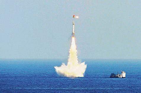 Underwater test of SLBM likely