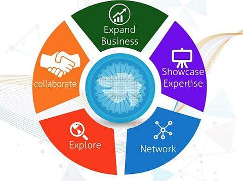 Vibrant Gujarat logo. (Photo: Twitter)