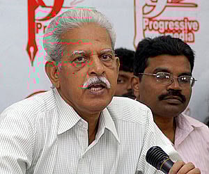 Telugu poet Varavara Rao. (File photo| EPS)