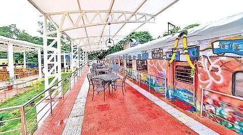 Rail coach restaurant ‘Chennai Express’ at the museum | express