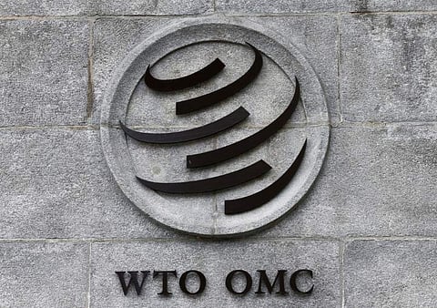A World Trade Organization (WTO) logo is pictured on their headquarters in Geneva, Switzerland, June 3, 2016. (Photo | Reuters)