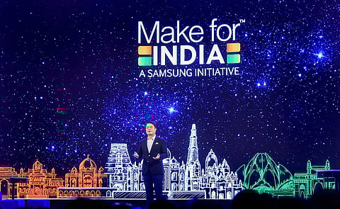 Samsung Southwest Asia President and CEO HC Hong during the inauguration of world s largest mobile experience center 'Samsung Opera House' in Bengaluru. (Photo | PTI)