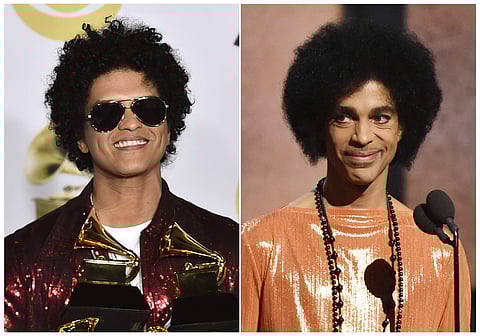 In collage: Bruno Mars and Prince (Photo | IMDB)
