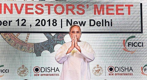 CM Naveen Patnaik at Odisha Investors’ Meet in New Delhi on Wednesday | PTI