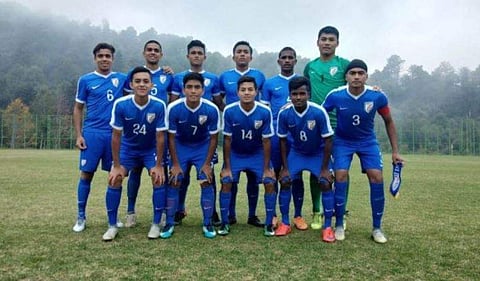 Indian U-16 national football team  (Photo | Twitter/Indian Football Team)