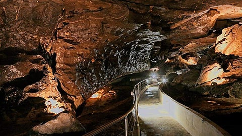 The Al Hoota Cave is made of stone.  (Photo | Oman Tourism Development Company)