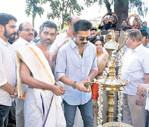 Asif Ali at the pooja