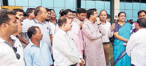 Union Minister Dharmendra Pradhan visits new airport to review arrangements ahead of inauguration by PM Modi