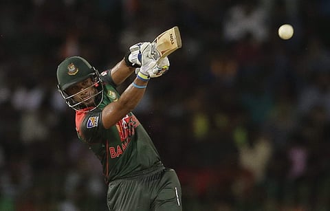 Earlier, Indian pacers undid the hardwork of their spinners as Bangladesh scored a competitive 166 for eight, riding on Sabbir Rahman's 50-ball 77 after batting first. (Photo | AP)
