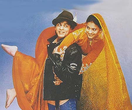 The poster of 'Dilwale Dulhaniya Le Jayenge'.