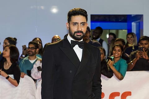 Actor Abhishek Bachchanl arrives ahead of the screening of 'Husband Material' during the Toronto International Film Festival in Toronto, on Tuesday, Sept. 11, 2018. (Photo | AP)