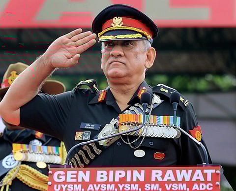 Army Chief Gen Bipin Rawat during the centenary celebration of Battle of Haifa 1918-2018 at 61 Cavalry Ground in Jaipur Saturday Sept 22 2018. | PTI