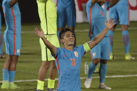 Indian forward Sunil Chhetri. (File | AP)