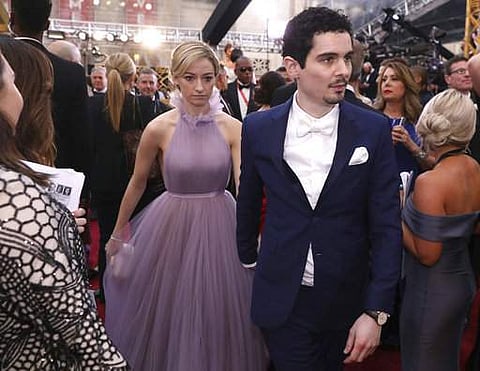 Olivia Hamilton and Damien Chazelle. (File | Associated Press)