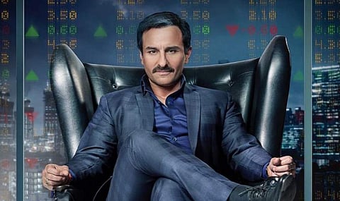 Saif Ali Khan as Shakun Kothari in 'Baazaar' poster.