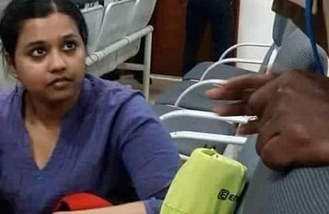 Losi Sofia, the scholar who raised anti-BJP slogans on a flight with Tamil Nadu BJP chief Tamilisai Soundararajan (Photo | Twitter)