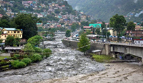 A swollen Beas river flows after heavy rains in the region in Kullu district Monday Sept 24 2018. | PTI