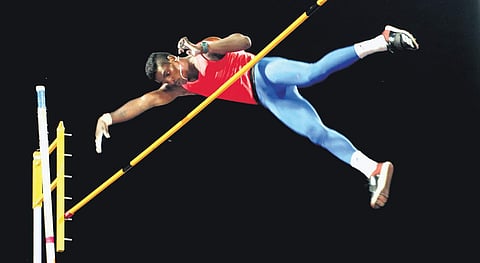 Pole star on horizon