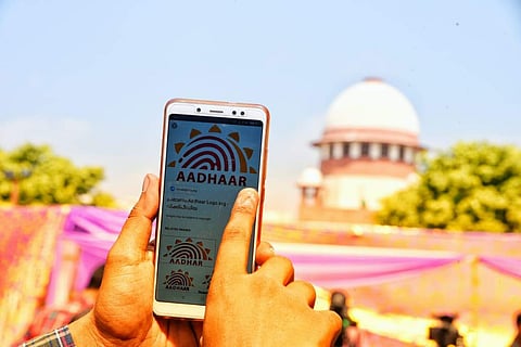 SC on Wednesday struck down Section 57 of Aadhaar act. ( Photo | Parveen Negi/ EPS)