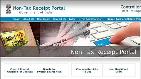 The homepage of bharatkosh.gov.in portal for representational purpose