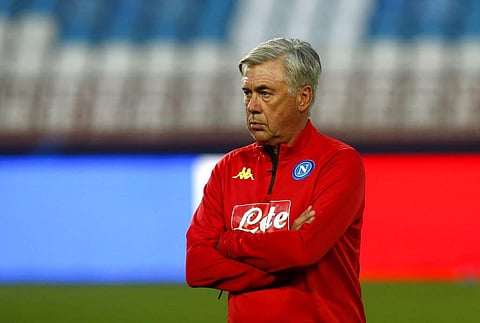 Carlo Ancelotti faces his first big test of Napoli's title ambitions this season (File | AP)