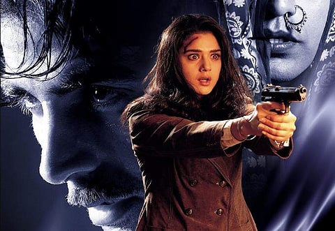 A poster of Akshay Kumar, Preity Zinta starrer 'Sangharsh'.