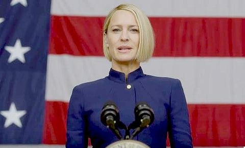 Robin Wright as Claire Underwood (Photo | YouTube screengrab)