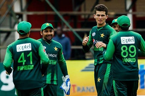 Fast bowler Shaheen Afridi (2R) has been included in the Pakistan squad for Asian Cup 2018