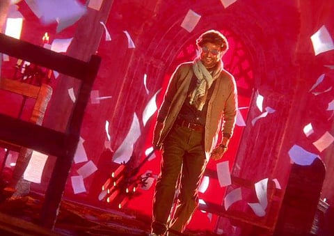 A screengrab from the motion poster of 'Petta'