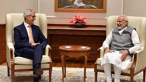 Ulrich Spiesshofer(left) meets PM Narendra Modi. (Photo | Twitter/ Ulrich Spiesshofer)