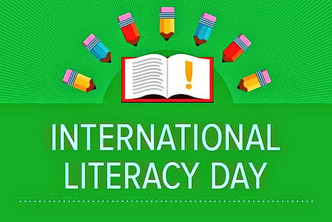 International Literacy Day (Photo | Venkaiah Naidu/Twitter)