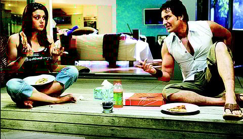 Preity Zinta and Saif Ali Khan in 'Salaam Namaste'. (Photo | Yash Raj Films/IMDB)