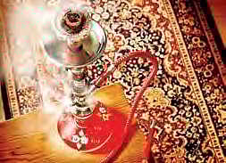 Image of a hooka stand used for representational purpose only.