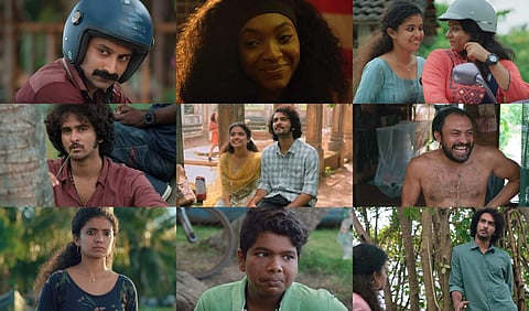 A collage of the stills from the trailer of 'Kumbalangi nights' (Photo | YouTube)