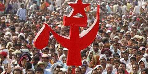 The CPI-M flag, used for representational purpose only.